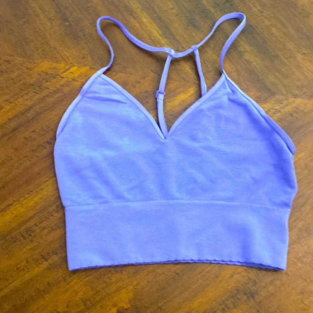 Anthropology purple bralette sports bra size XXS NWOT